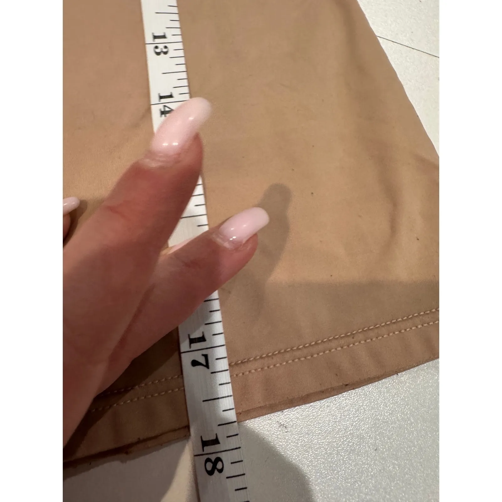 Wacoal Lace Trim Cami Tank Top Camisole Nude Pink Size L - Image 5