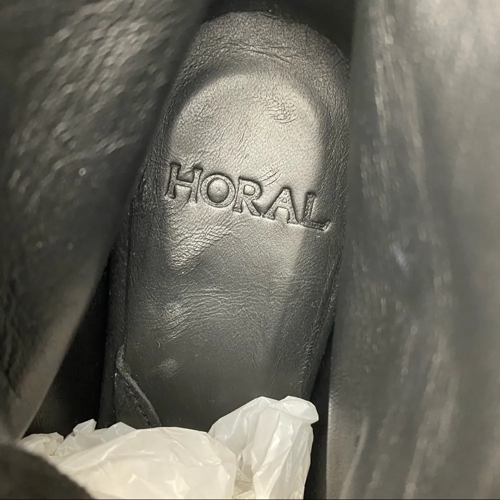 Goran Horal Leather Lace Up Platform Lagenlook Stiletto Ankle Booties Oxfords Black Size 9 - Image 16