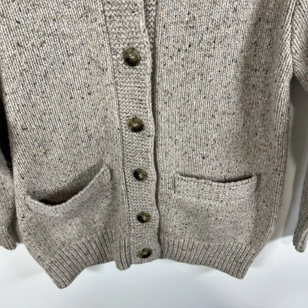 Aritzia Wilfred Free Button Up Grandpa Cardigan Wool Blend Tan Women’s size 2XS - Image 4