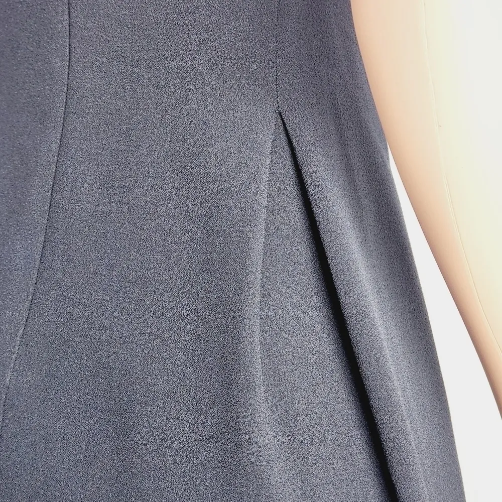 JESSICA Howard Navy Mini Fit & Flare Dress with Bow Design Back Petite Size: 12P - Image 10