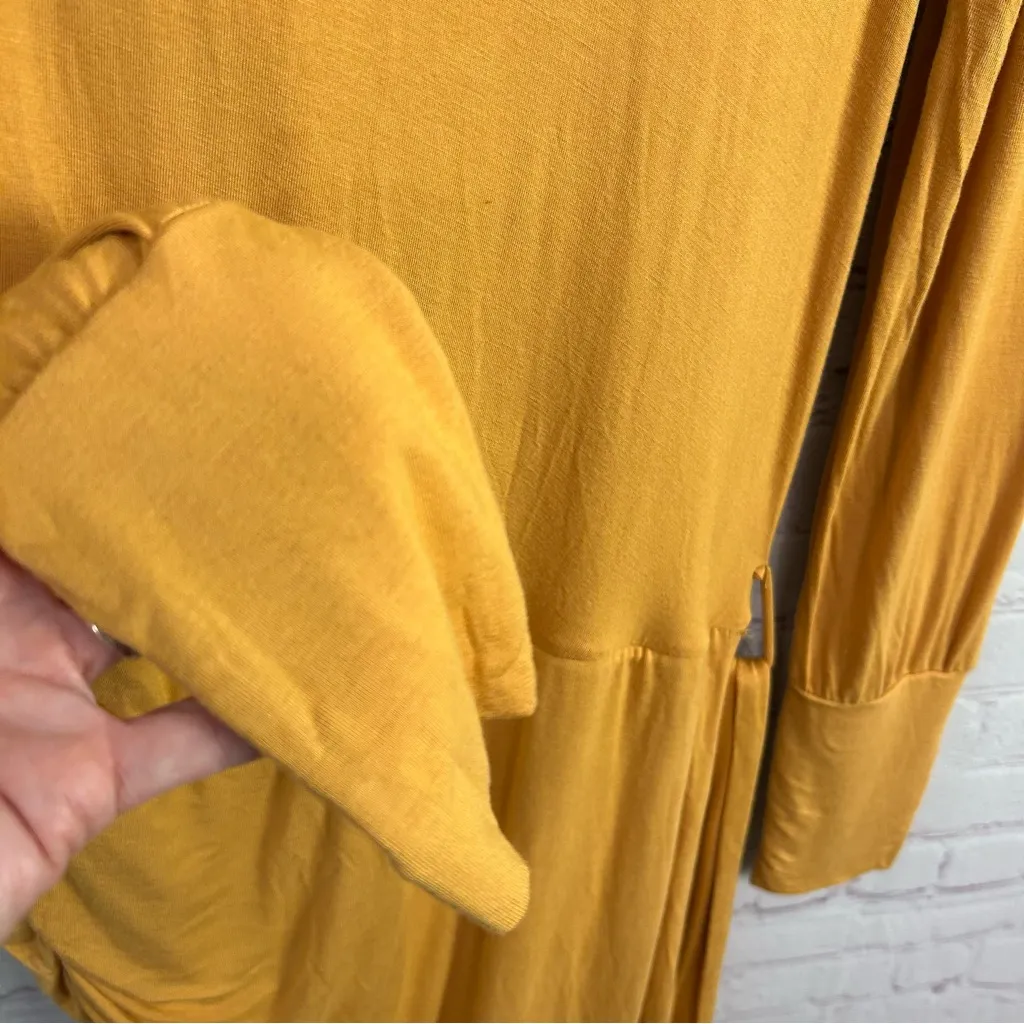 Young Fabulous and Broke mustard yellow asymmetric minimalist dress size Large - Image 6