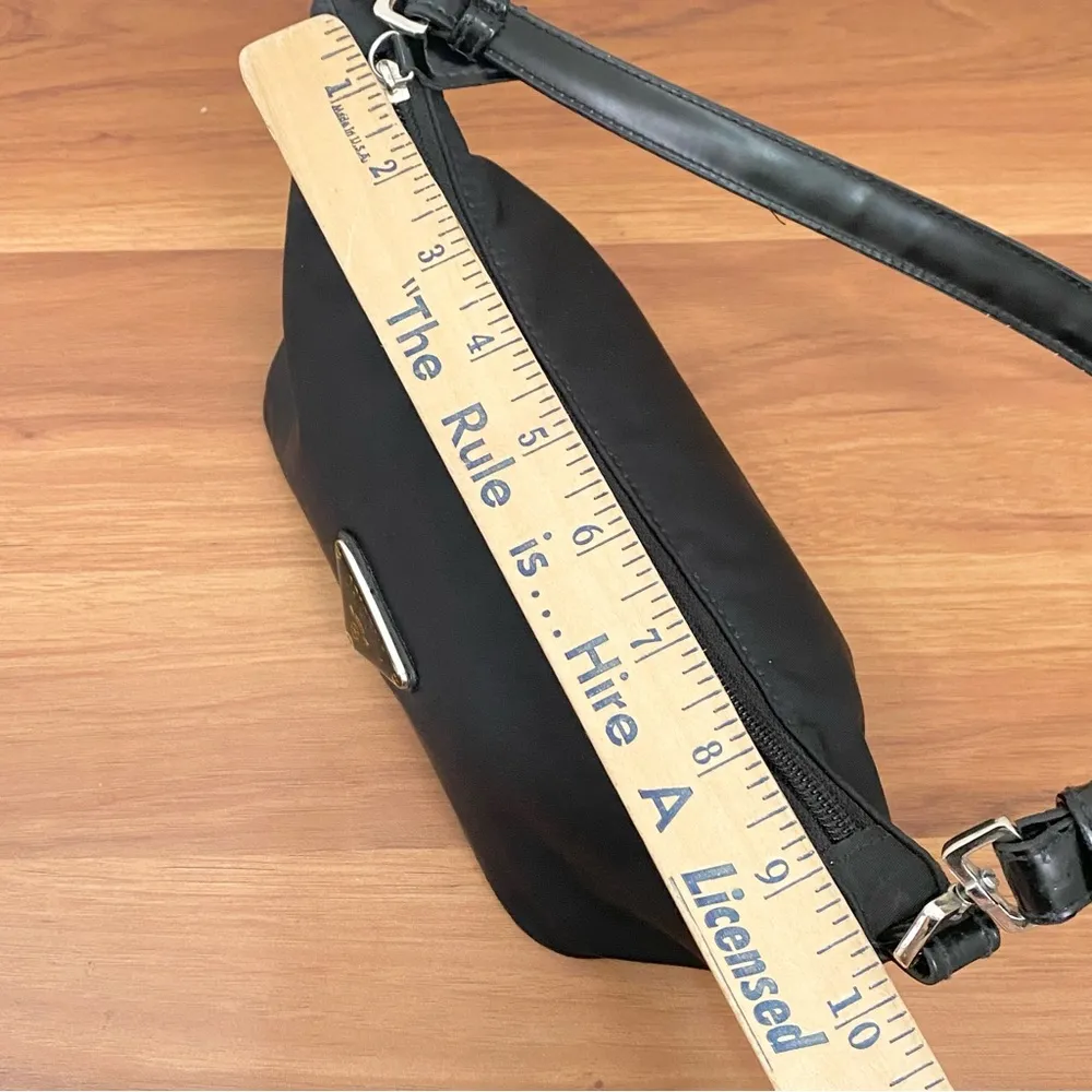 Vintage Y2K The Original Brand Black Nylon Mini Bag Shoulder Bag - Image 10