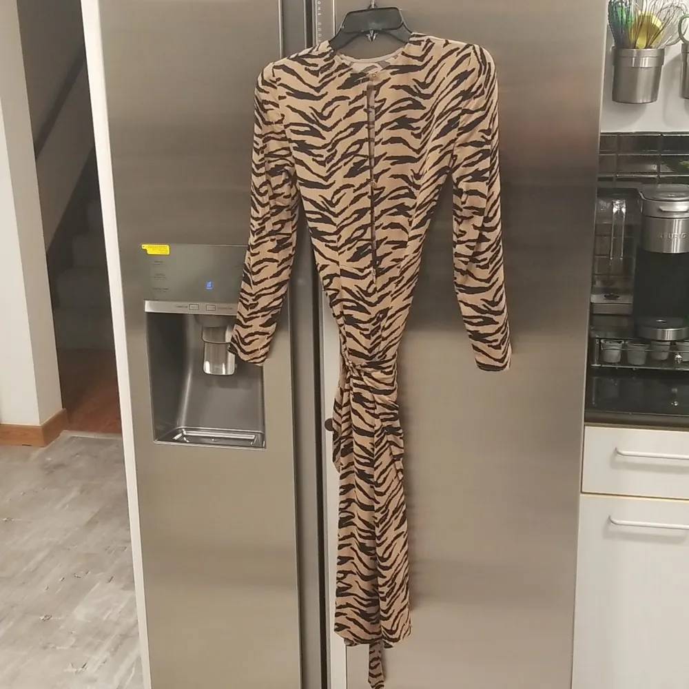 💕REFORMATION💕 Maurita Dress ~ Raja Tiger Print Brown Black Animal Print Size 0 - Image 11