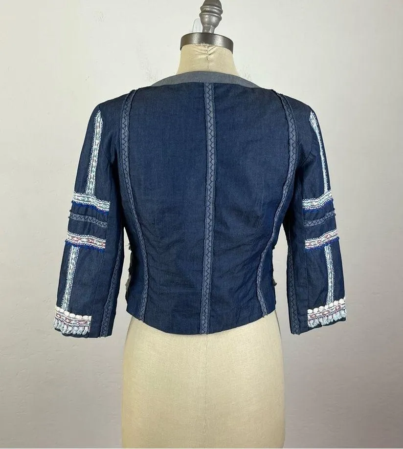 Anthropologie Conditions Apply Giacca Katina allacciata - Image 7