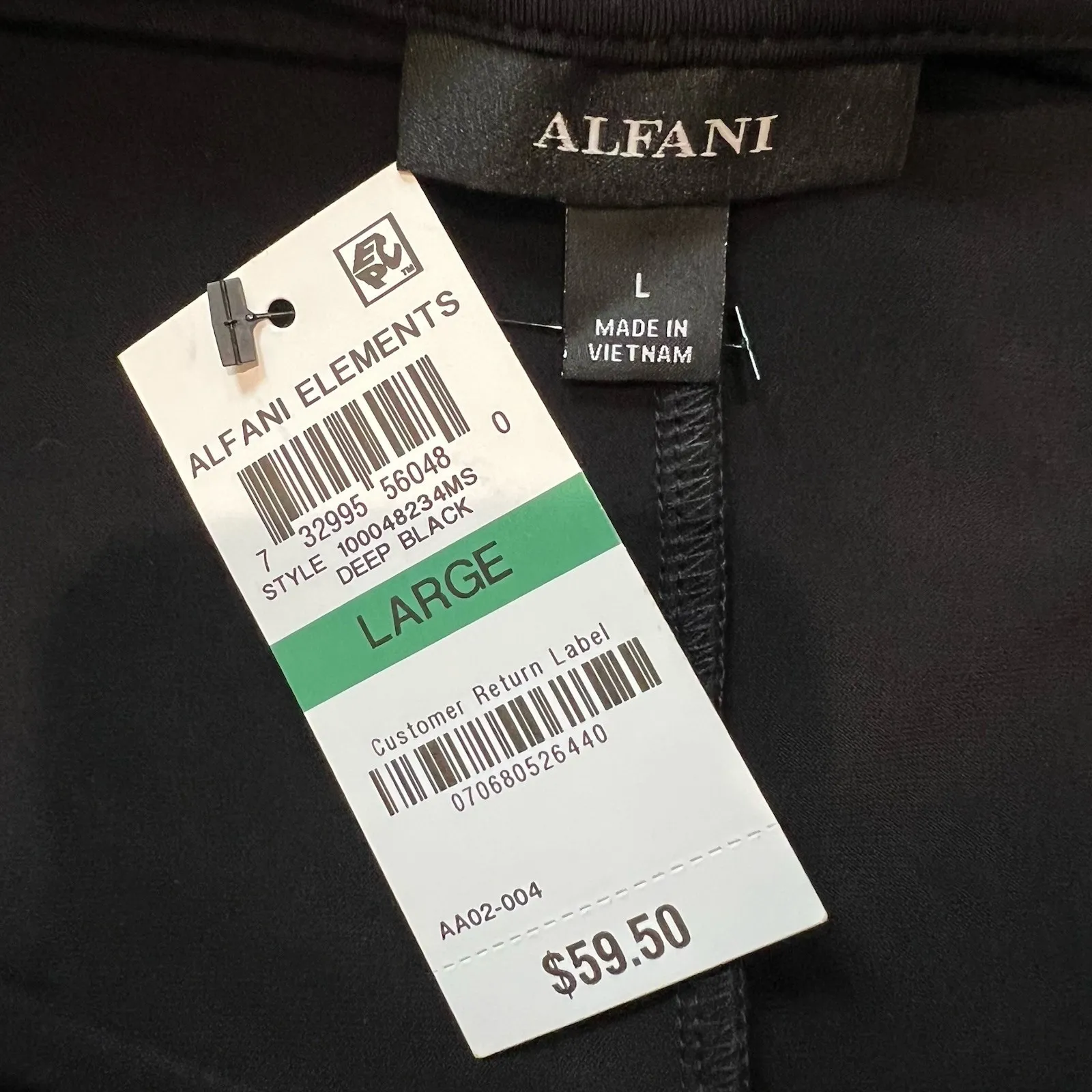 Alfani Black Drapey‎ Blouse Minimalist Dressy Classic Career - Image 6