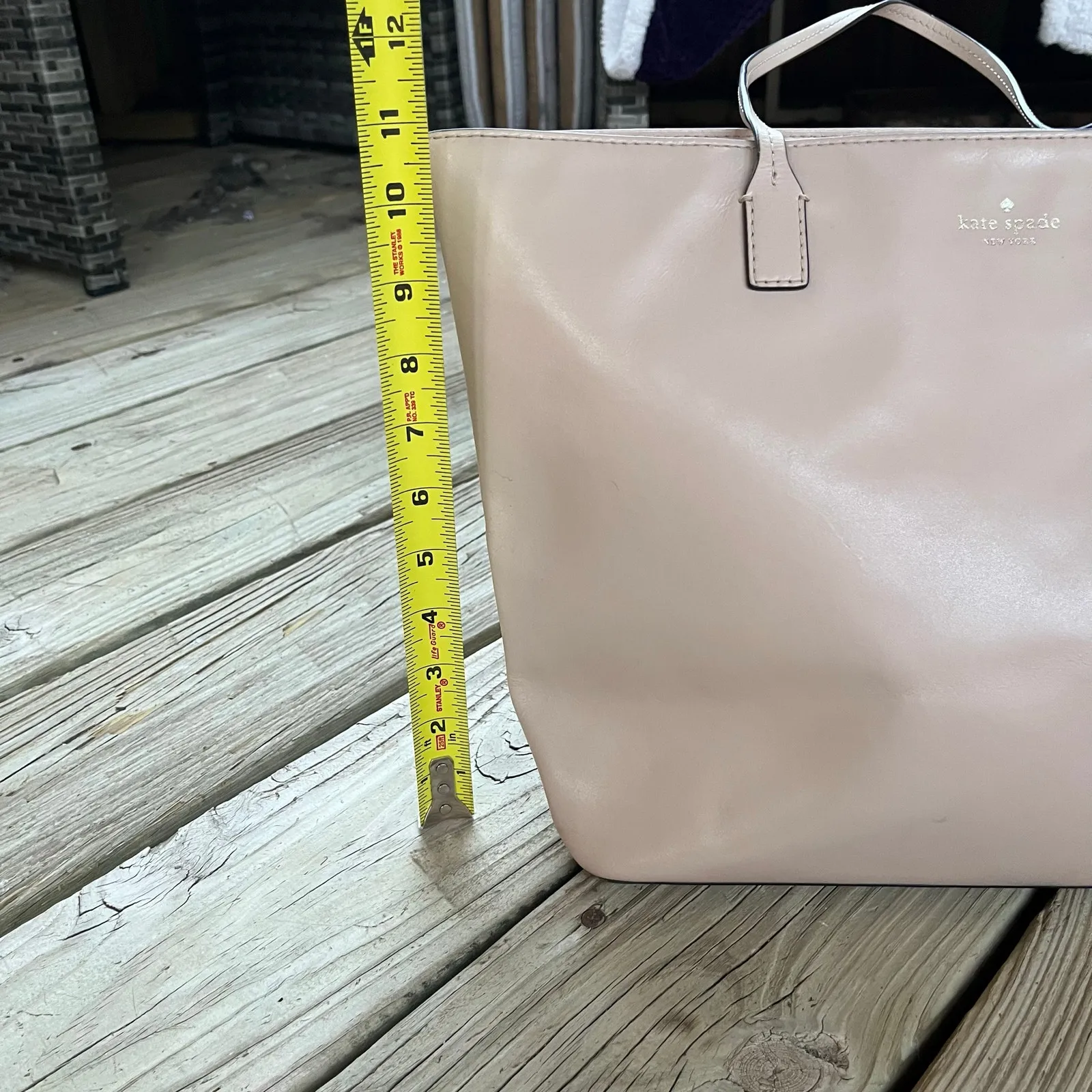 Kate Spade New York Felicity Street Karla Tote Bag Light Pink Leather - Image 6