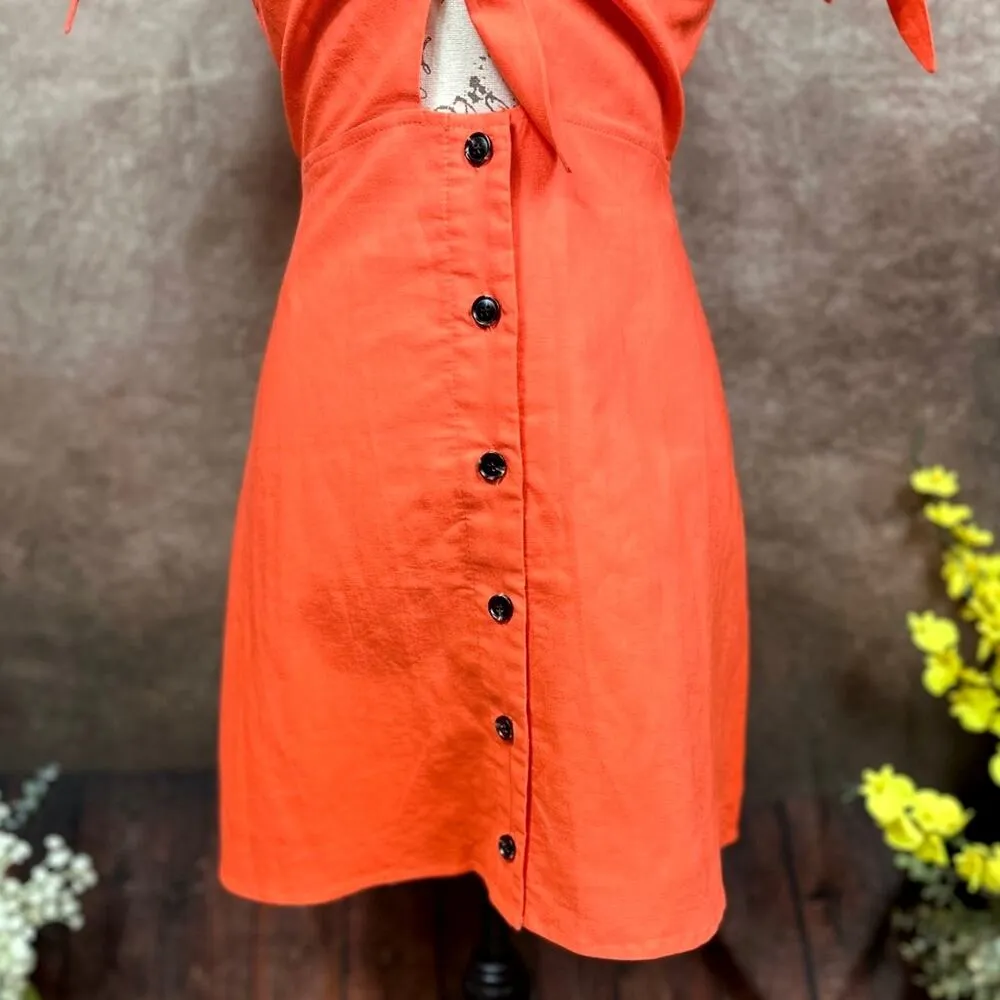 Lost + Wander Women's Papaya Mini Dress-Coral Red S - Image 10