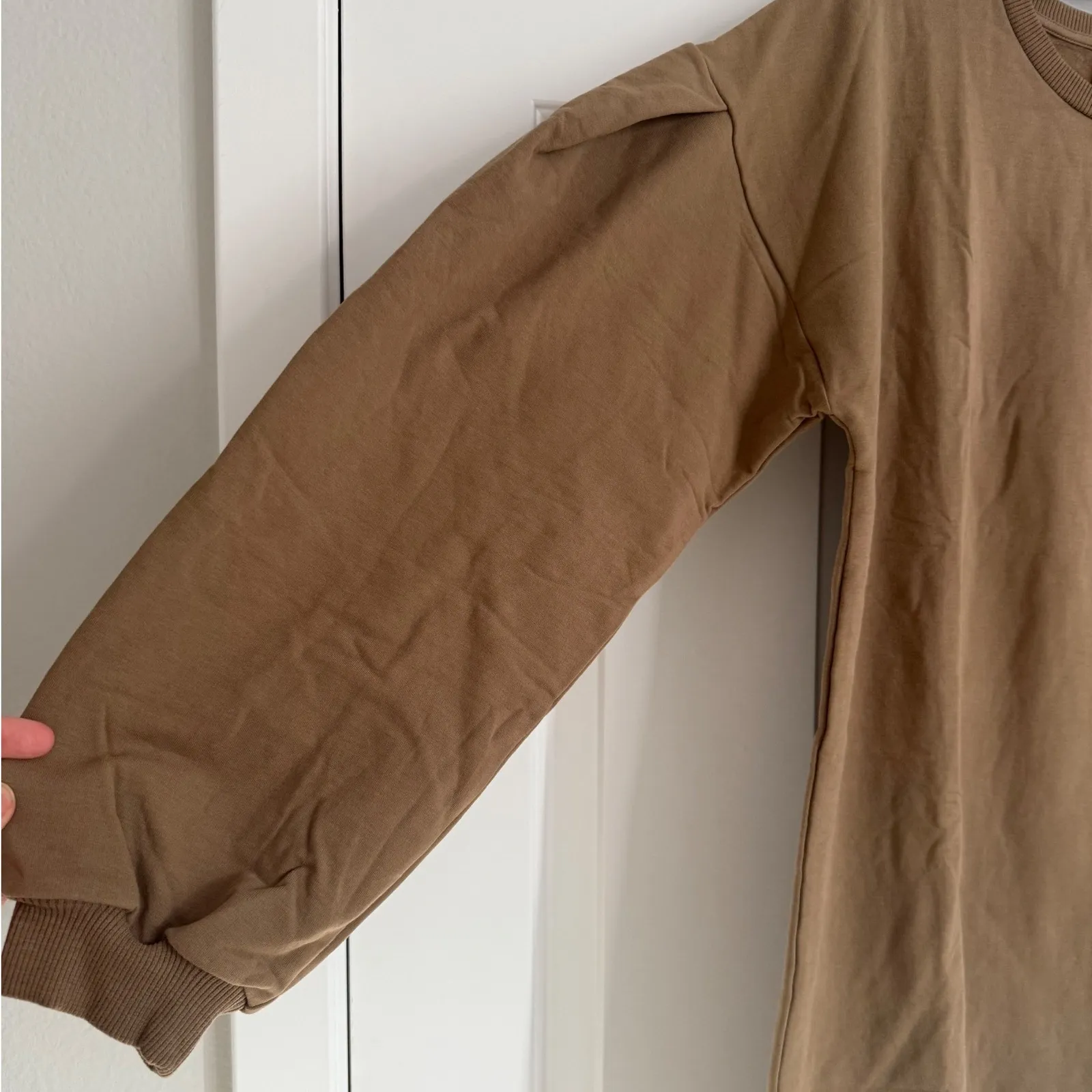 The Simple Folk The Women's Oversized Sweater Dress Walnut - Image 5