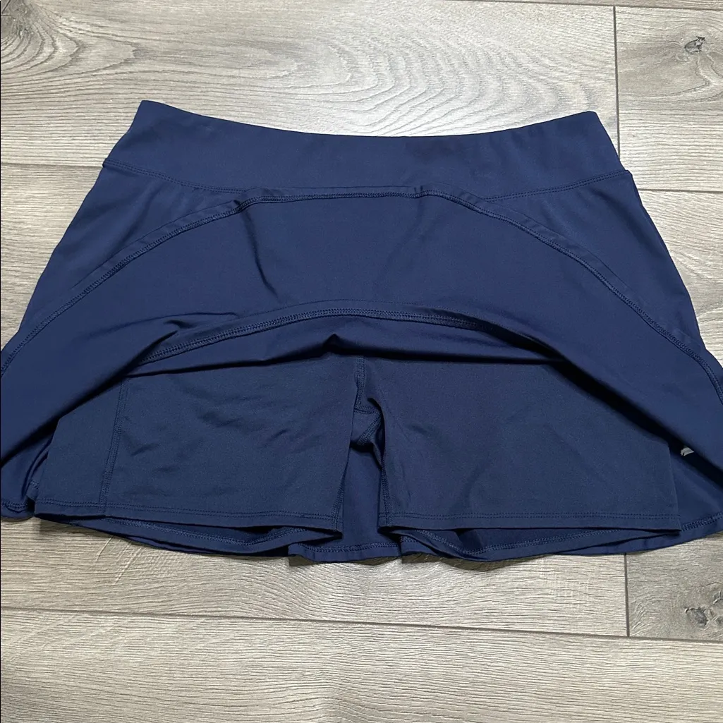 Tommy Bahama Golf 15” Navy Blue Pocket Ruffle Golf Skirt‎ Size XL - Image 5