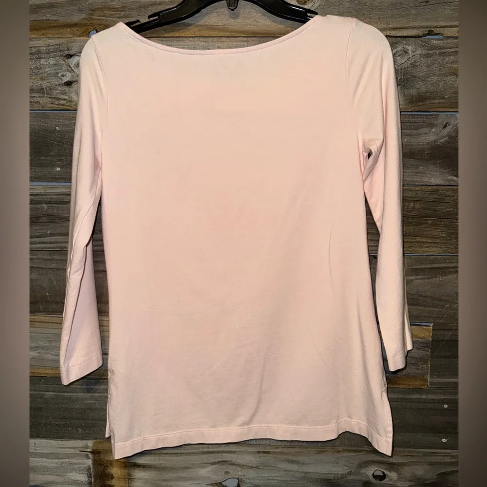 KATE SPADE- 3/4 Sleeve T-shirt with a bow
Size: S kate spade
Light pink - Image 3