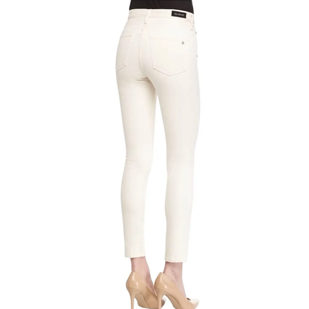 Alexa Chung AG Adriano Goldschmied Jeans Brianna Cream Skinny 26 - Image 8