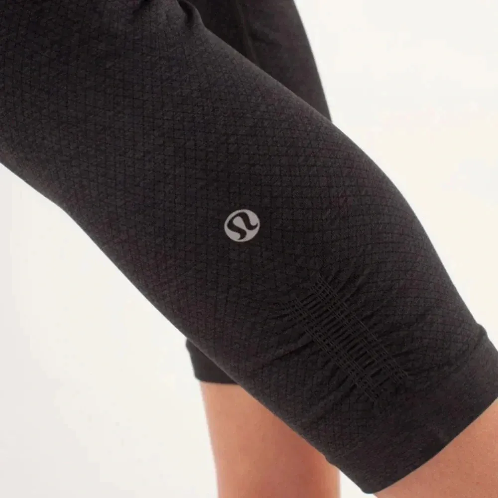 Lululemon  Ebb and Flow Crop II in Deep Coal - Image 4