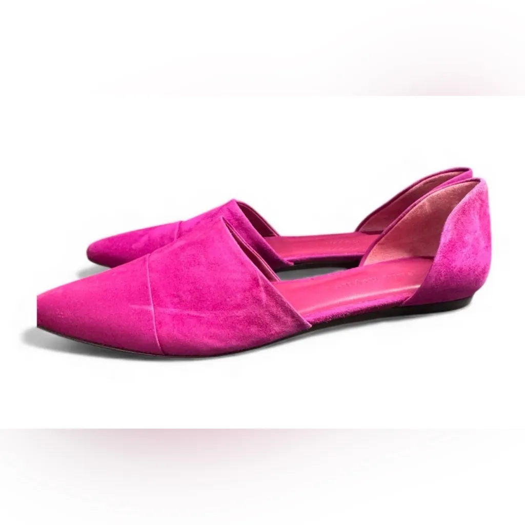 Jenni Kane Dorsay suede pink flats size 39 US size 9 - Image 4