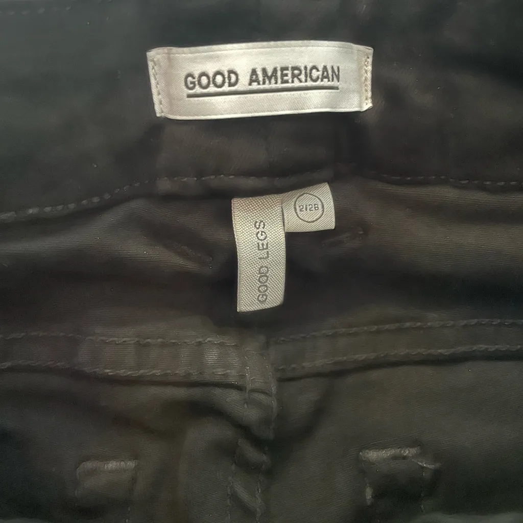 Good American Good Legs Black High Waist Skinny Jeans size 2/26 - Image 8