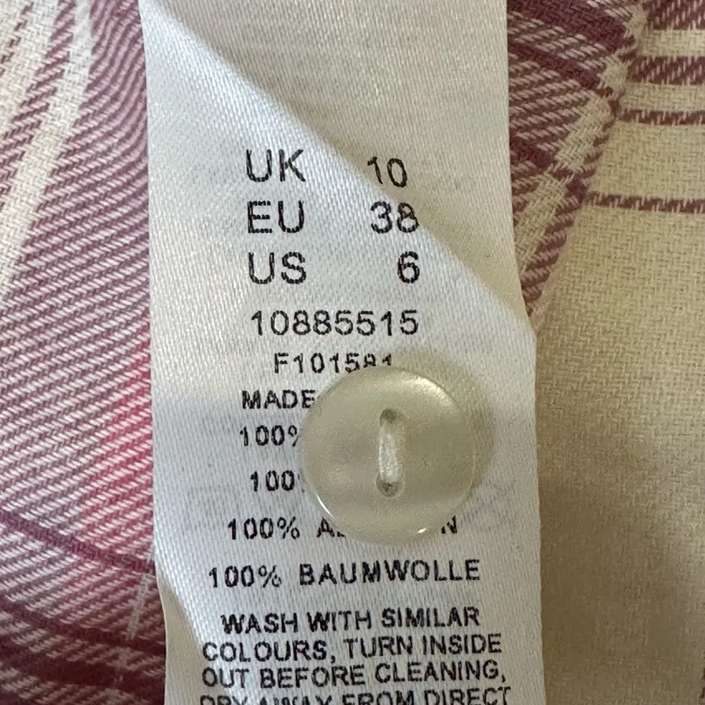 ASOS DESIGN long sleeve boyfriend shirt in dark red and white check - Image 9