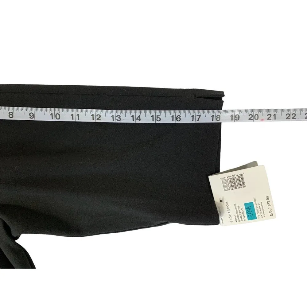 Sag Harbor Women's Career Black Blazer Top - Image 7