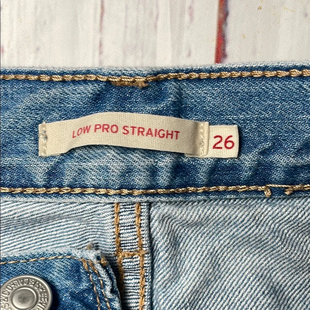 Levi's Blue Boyfriend Distressed Jeans - Image 2