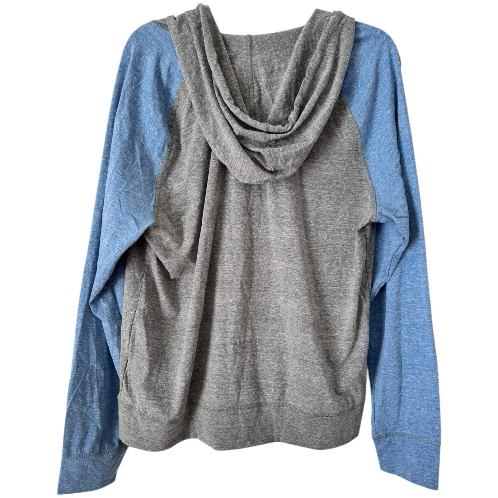 NWOT American Giant Women’s Lightweight Gray Blue Full Zip Hoodie Womens Large - Image 2