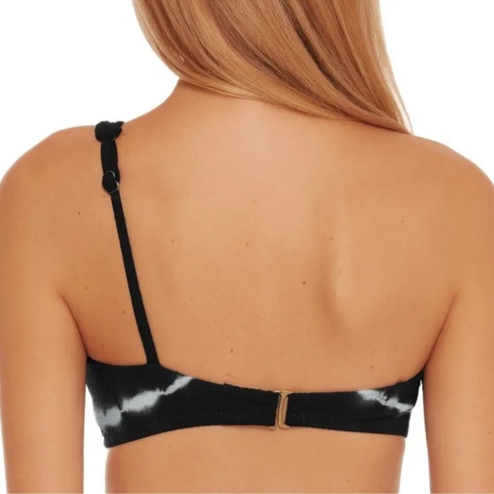 Becca Tie Dye Bikini Size Large MSRP $88 NEW Asymmetrical Tie Dye Swim Top - Image 6