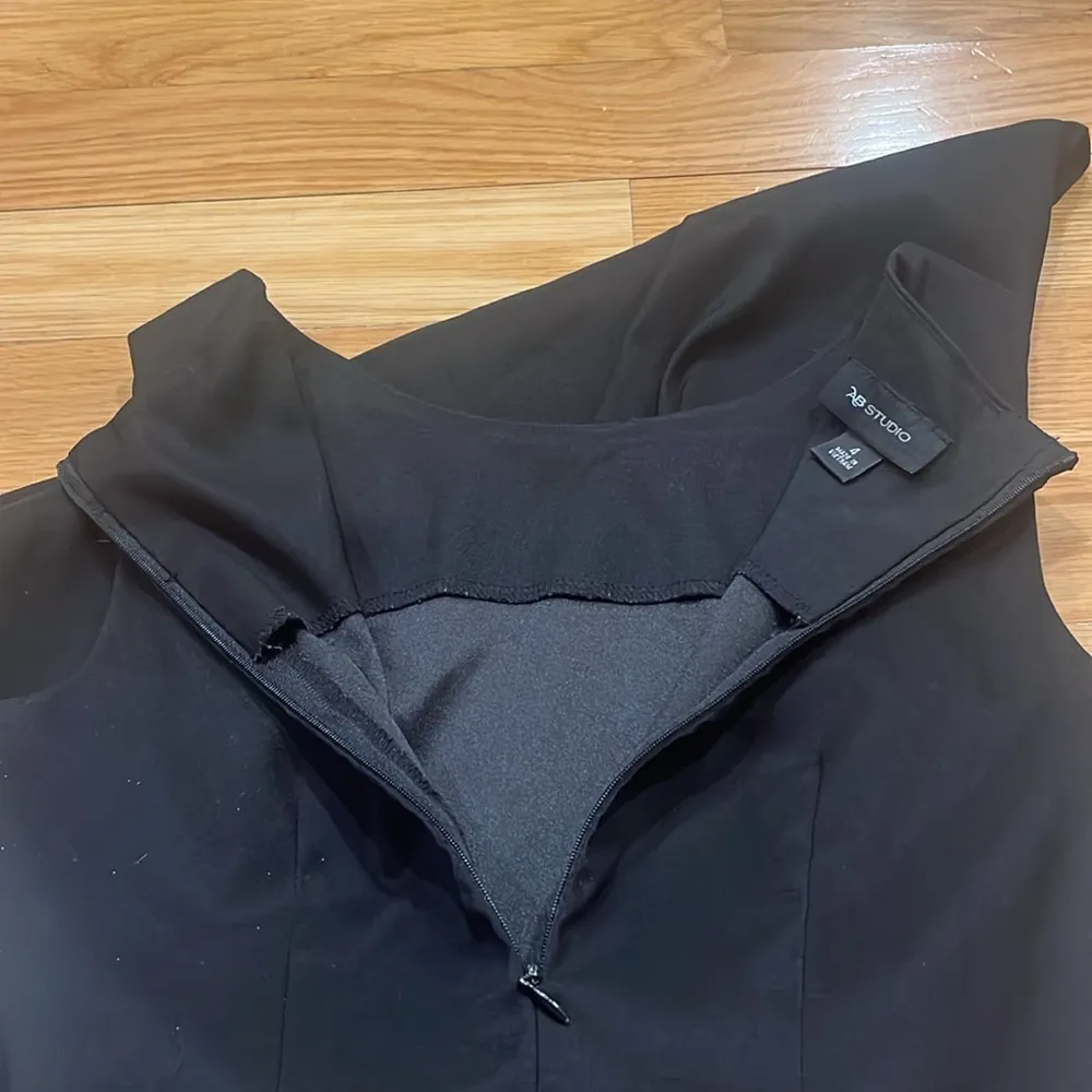 AB studio women’s black sleeveless dress size 4. . - Image 6