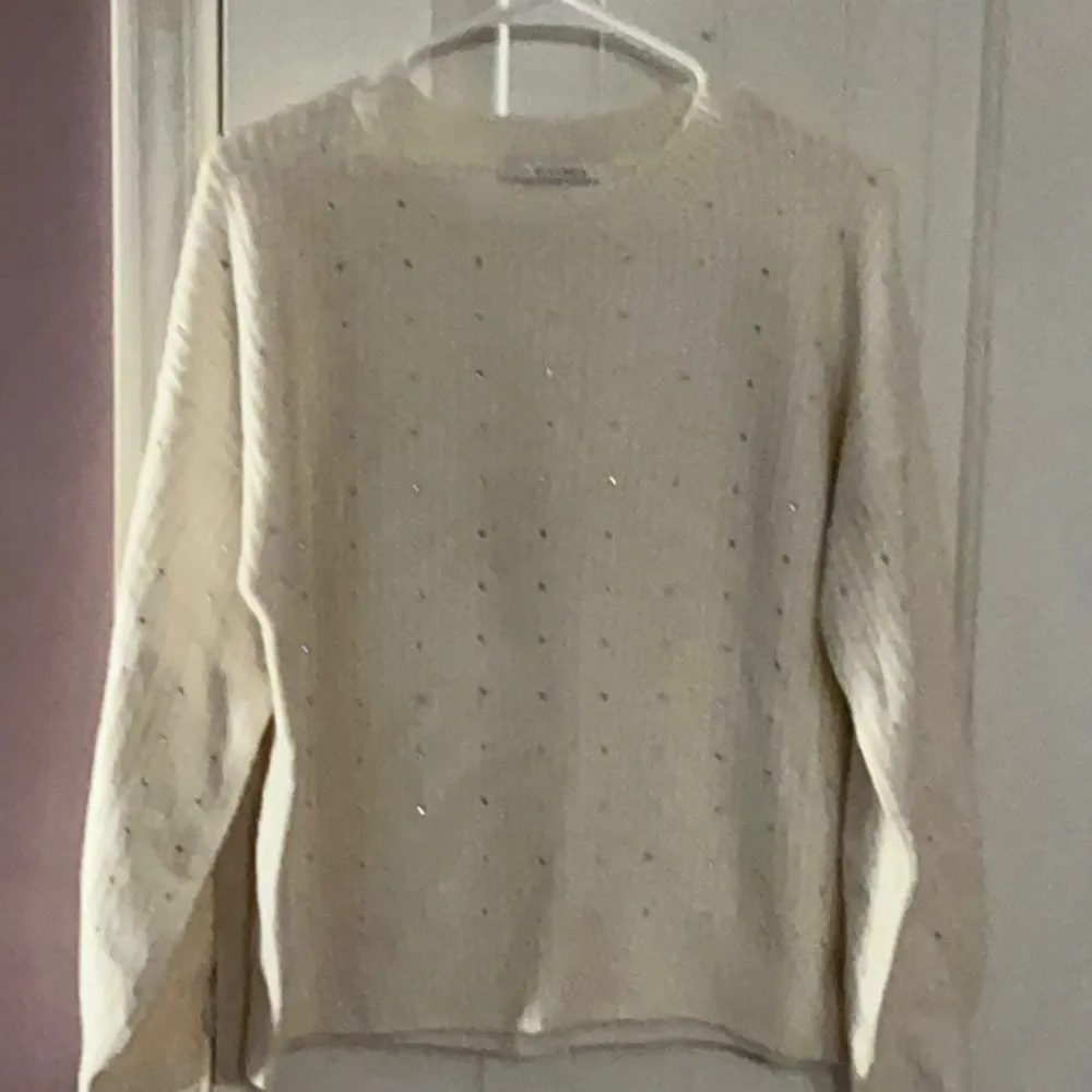 Dreamers Elegant Ivory Sweater SZ M NEW - Image 2