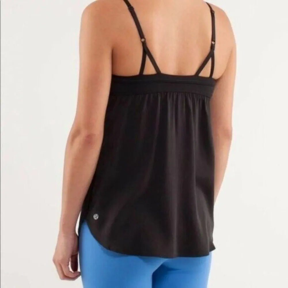 Lululemon Bliss Tank Top -Flowy- in Black Size 8 - Image 3