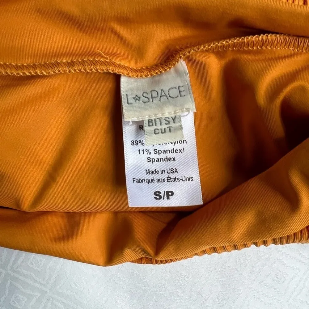 L*Space NWT French Cut Swim Briefs Size Small Color Mandarin NWOT Bitsy Cut - Image 8