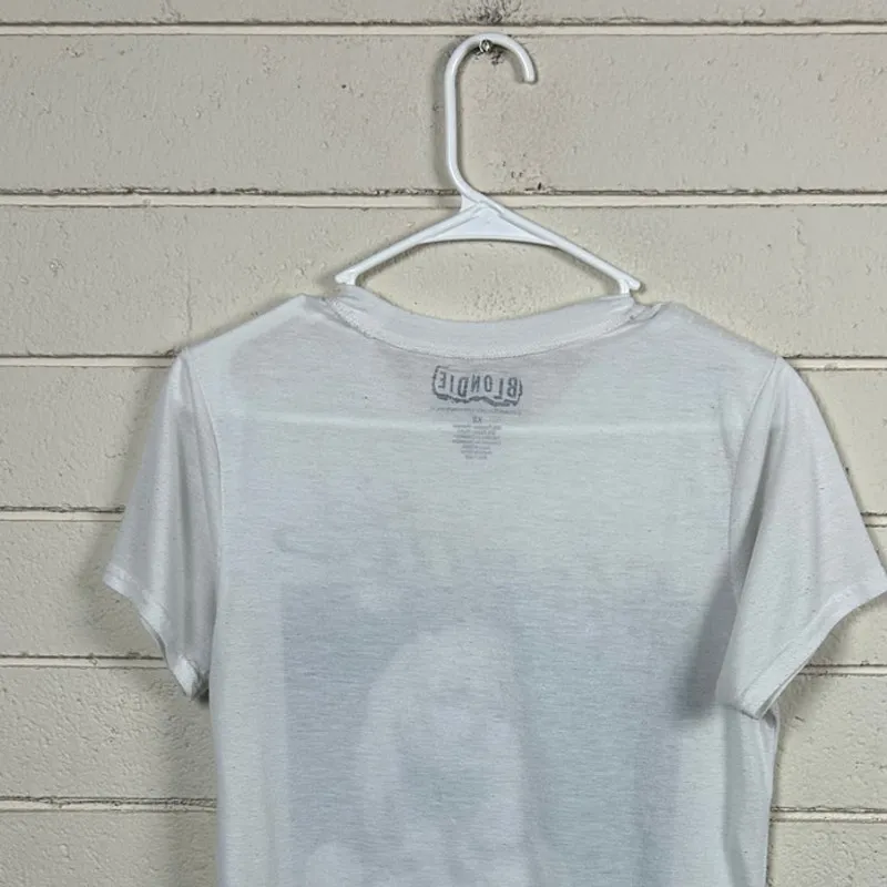Blonde White Band Tee size XS - Image 7