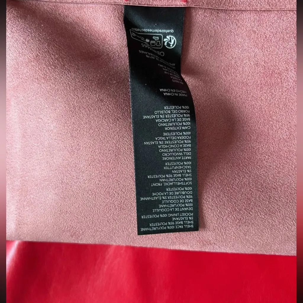 Free people Alexis cropped vegan leather jacket Red - Image 12