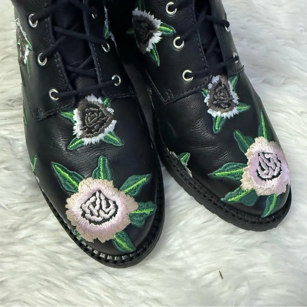 Rebecca Minkoff Women’s Floral Gerry Combat Boots Size 8.5M New - Image 8