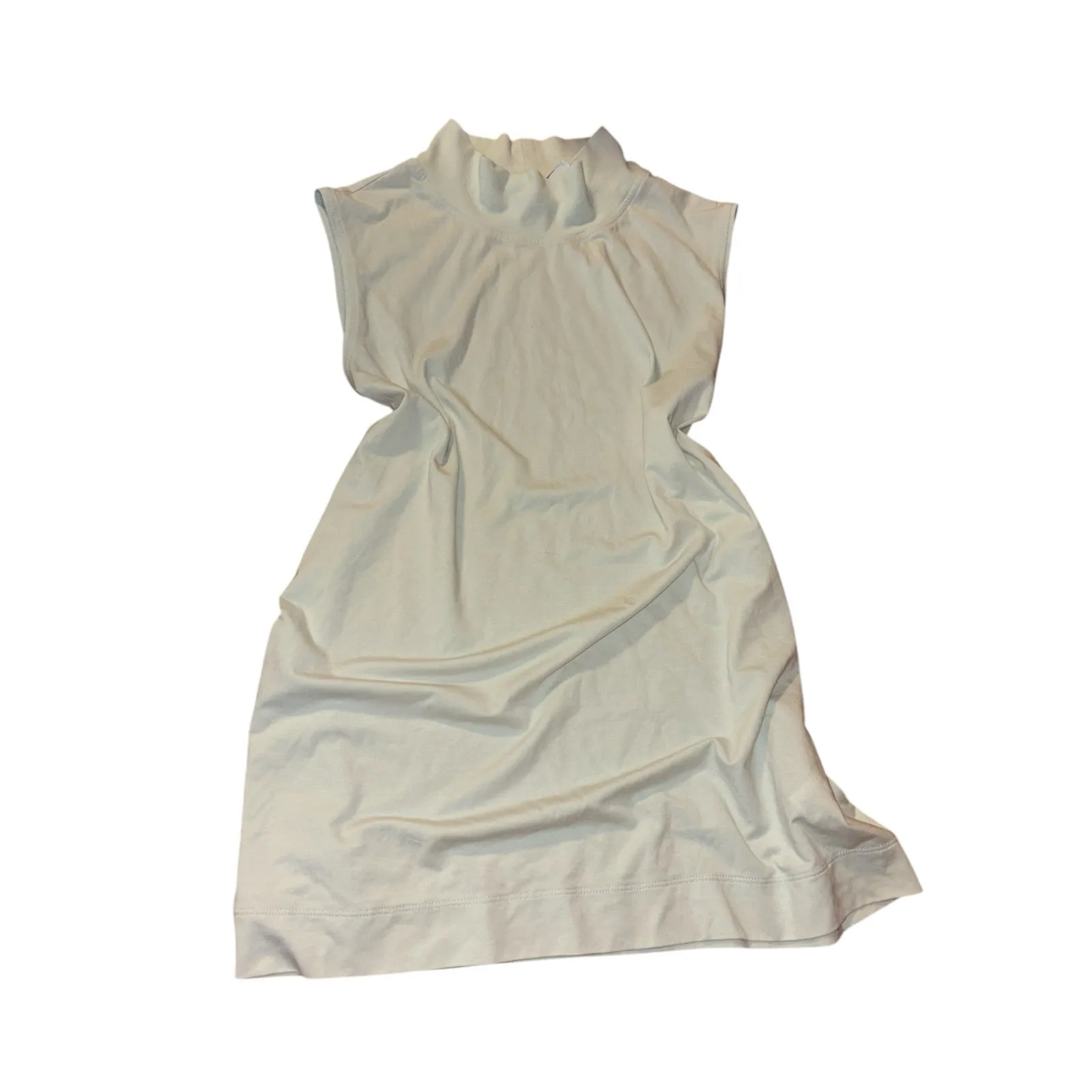 Athleta white(light blueish) Tank Top- Turtle Neck - Image 4