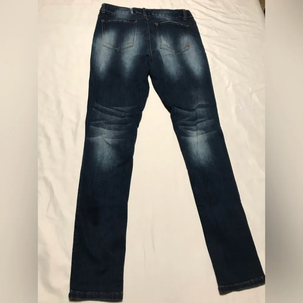 Indigo Rein Women’s High Waisted Distressed Skinny Jeans Size 11 - Image 6