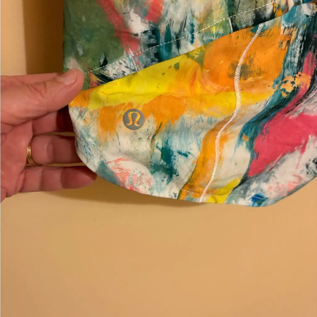 Lululemon Speed Up Mid-Rise 4” Lined Shorts in No Limits White Multi - Image 6