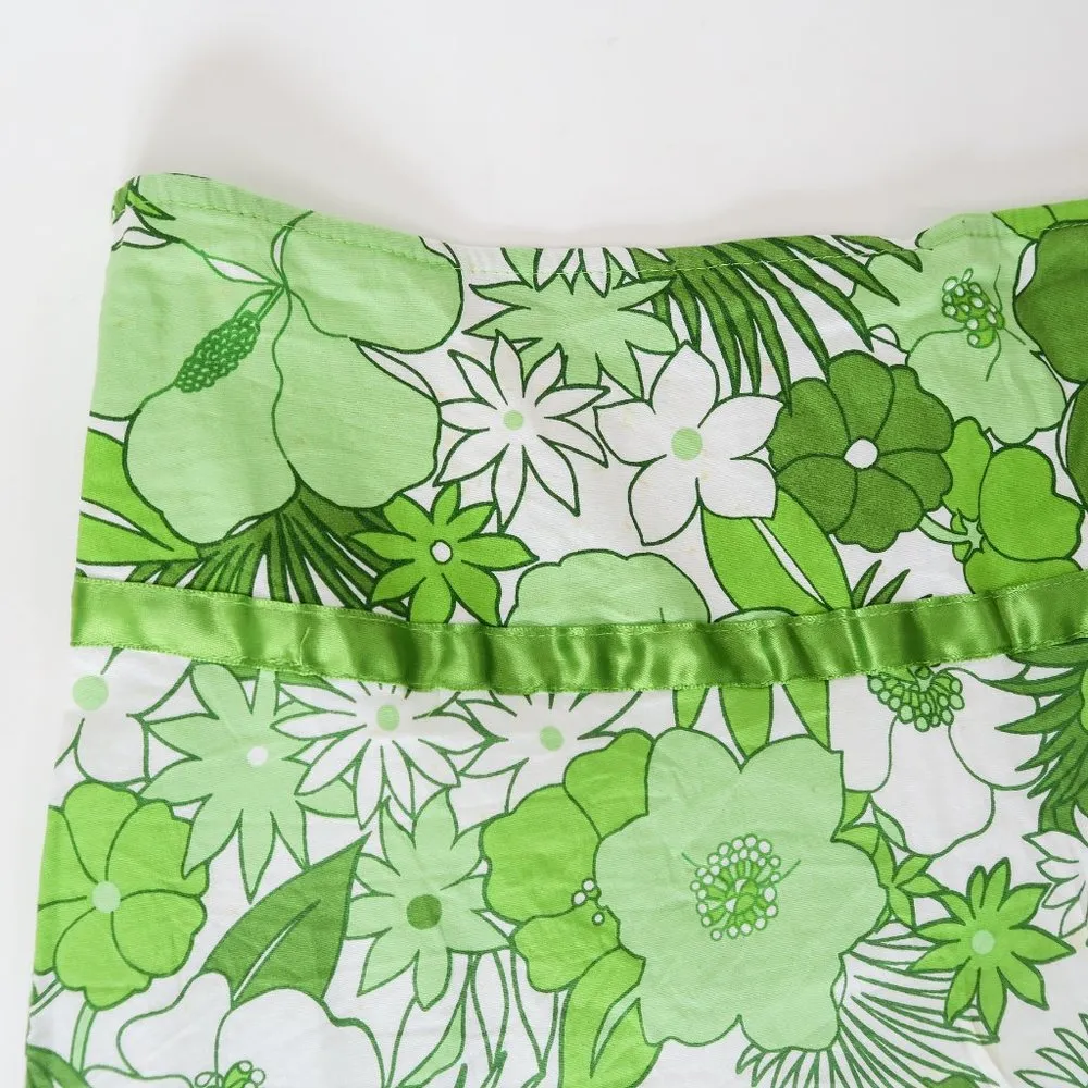 Vintage Y2K Harley Rose Green Floral Skirt Size L - Image 5