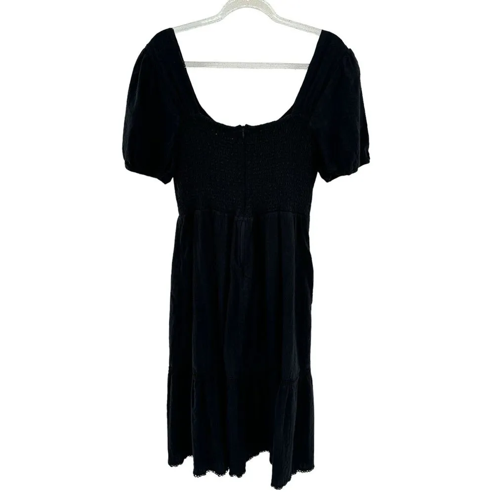 Lost + Wander Womens Sweet Summer Daze Midi Dress Black Floral Size Med Cottage - Image 3