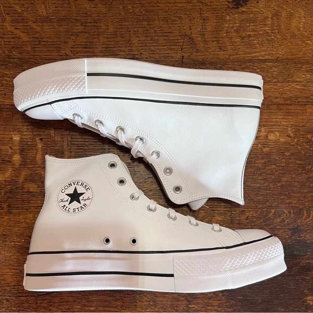 Converse Chuck Taylor All Star Hi Lift Leather Platform Women's Shoe Size 11 #B1 - Image 6