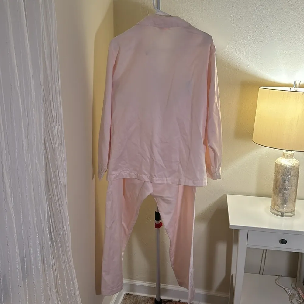 Vintage RARE 2pc Oscar de la Renta Pink Label Long Sleeve Pajama Set In Sz Large - Image 10