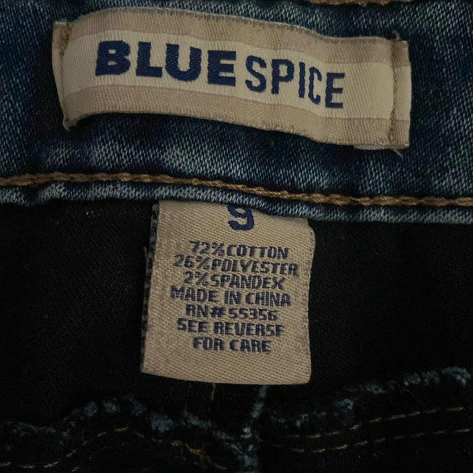 Blue Spice Medium Wash Skinny Jeans Size 9 - Image 6