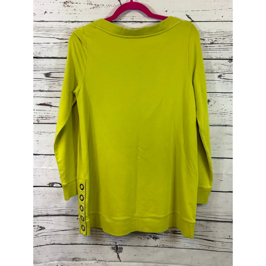 Women's Soft Surroundings Sweatshirt S Lime Green - Image 8