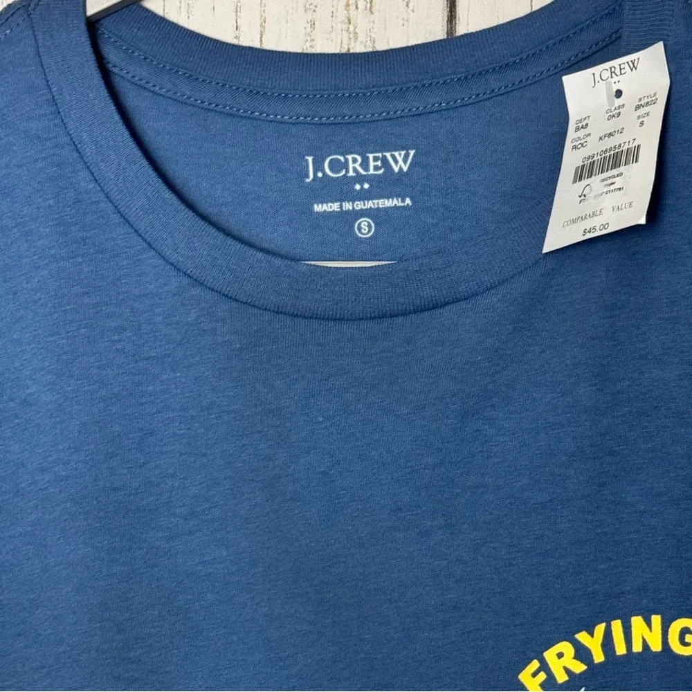 J.Crew Frying Pan River Outdoors Graphic Short Sleeve Crew Neck Tee Sz S - Image 5