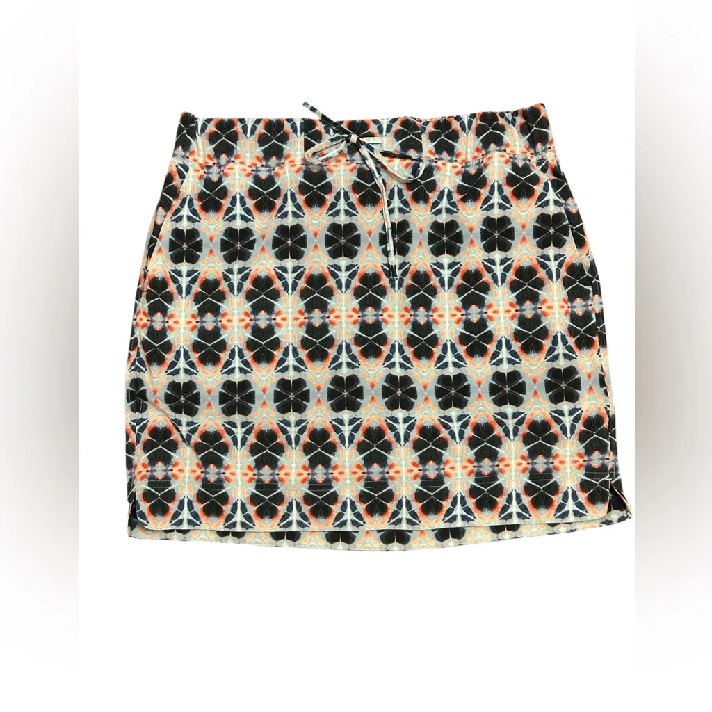 J.Jill FIT Skort Mini Geometric Print Small Women’s Blue - Image 2