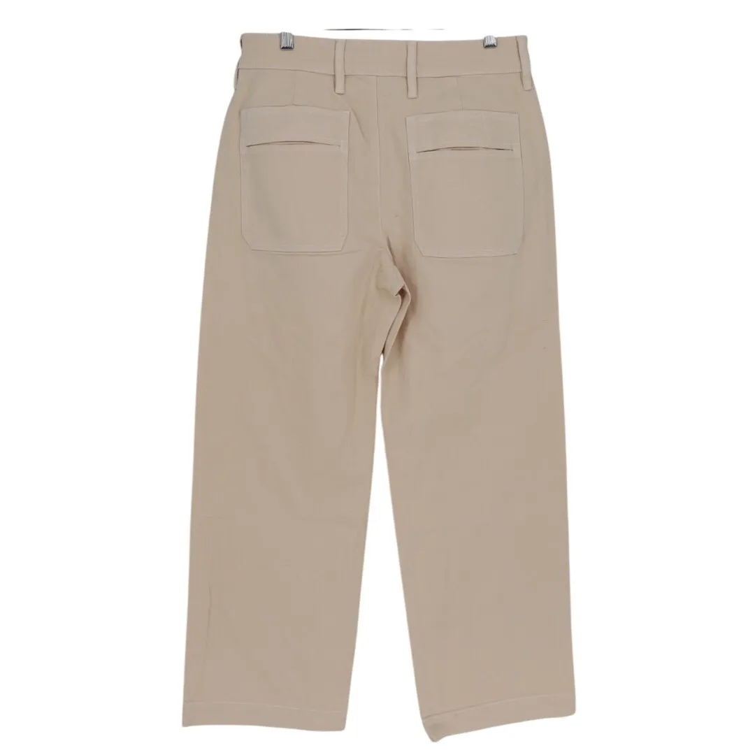 American Giant Women's Wide Leg Pant Size 12 Made in USA Tan - Image 7