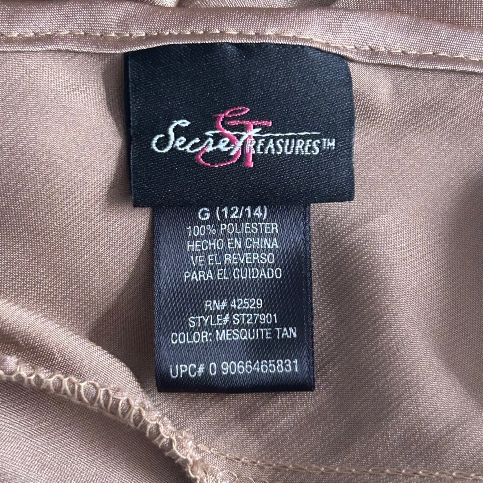 Secret Treasures‎ Satin Cami Large Bronze - Image 6