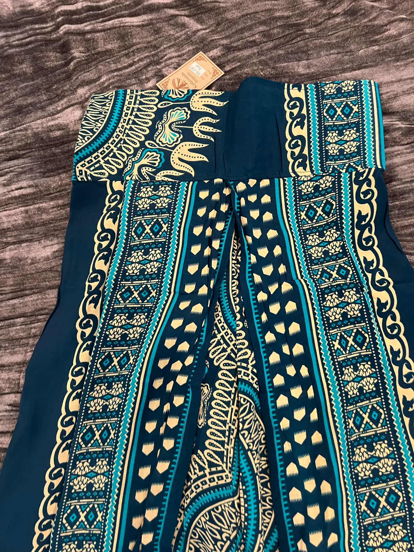 Boho Patterned Wide-Leg Pants One size Fits S-L By Kathmandu  - Image 2