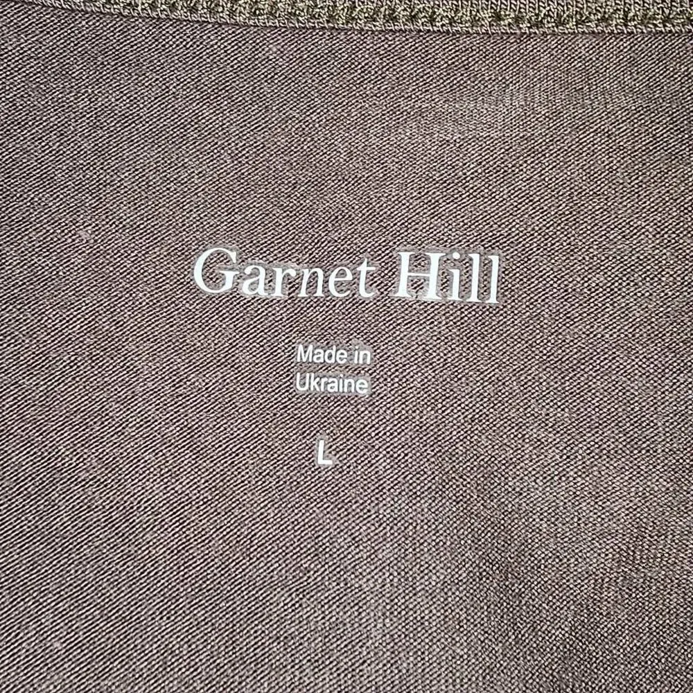 Garnet Hill Womens‎ Gray Twist Front Dolman Sleeve Dress Large - Image 4