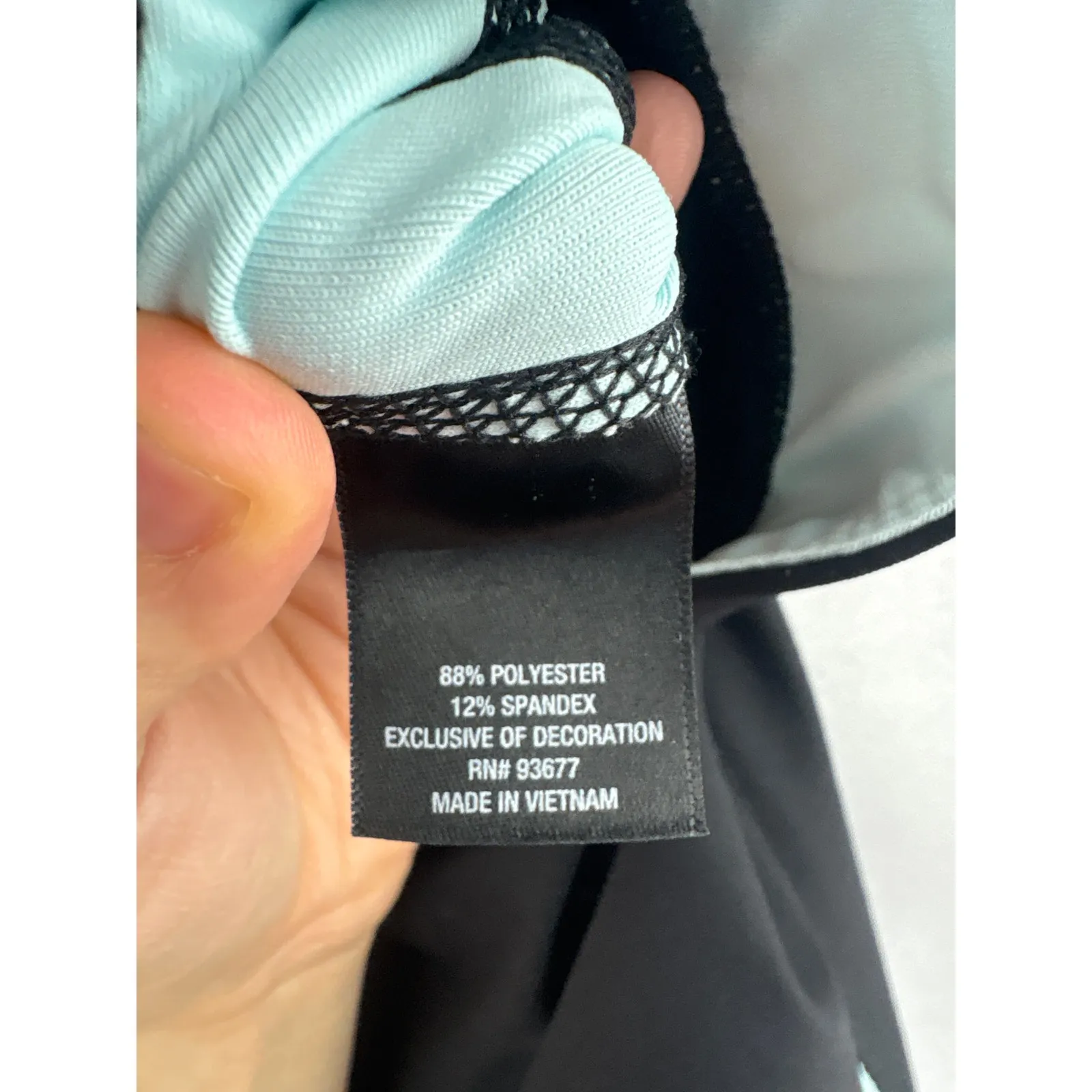 Women’s Xersion XL Black & Aqua Sports Leggings - Image 5