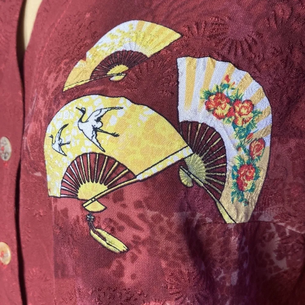 Citron Santa Monica 100% Silk Blouses Petit M Size undefined - Image 7