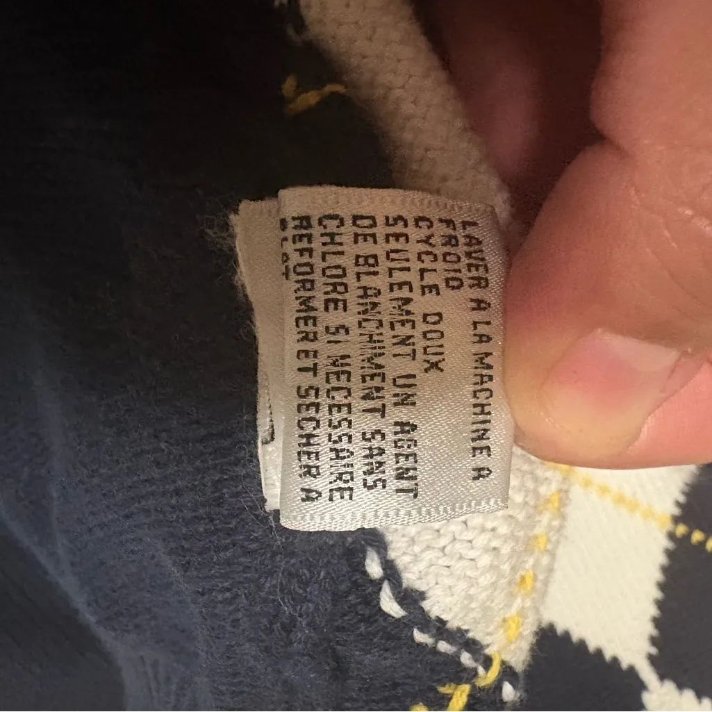 Talbots Petite PS,Argyle Sweater - Image 6