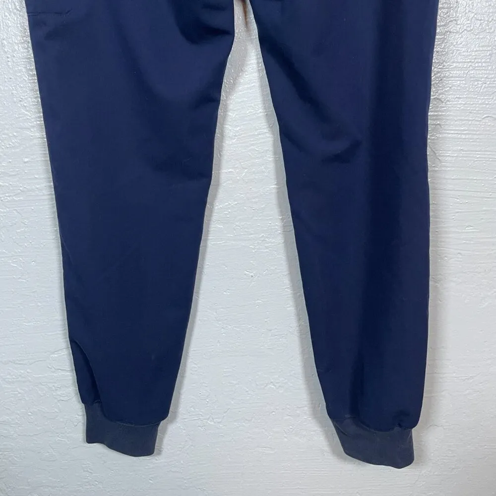 Figs Women M Tall Navy Blue Zamora Jogger Scrub Pants Drawstring Waist Pockets - Image 6