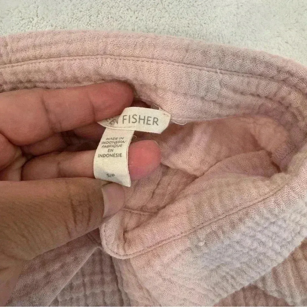 Eileen Fisher Organic Cotton Gause Classic Collar Shirt size s - Image 11